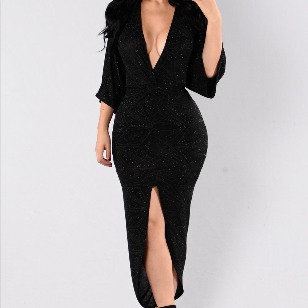 Fashion Nova Black Maxi Dress